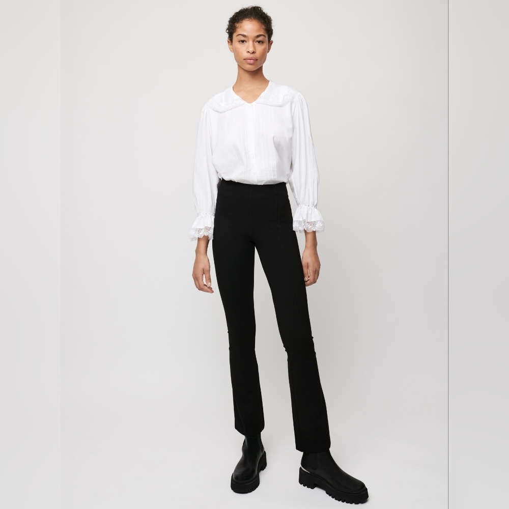 10. NWT MAJE FLARED STRETCH LEGGINGS SIZE 38 / MEDIUM